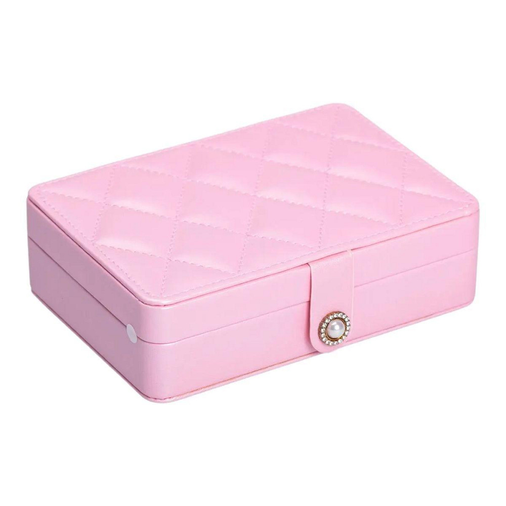 Шкатулка для прикрас з еко-шкіри 16×11 см Київ - фото 6