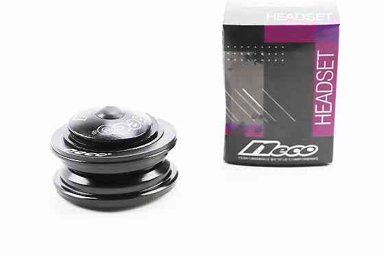 Кермова колонка 1-1/8" (44/28,6x44/30) безрізьбової вилки, напівінтегровані, чорний H115 Київ