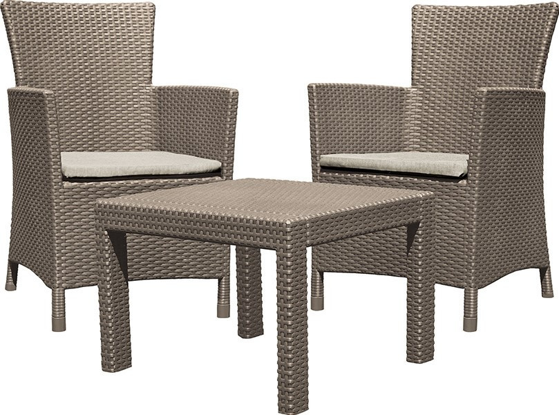 Комплект садой мебели Keter Rosario balcony set, капучино - песок Киев - изображение 1