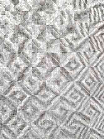 Обои виниловые на флизелине AdaWall Beta 1.06х10 геометрия фигуры квадраты серые бежевые золотом 3д 1103-4 Киев