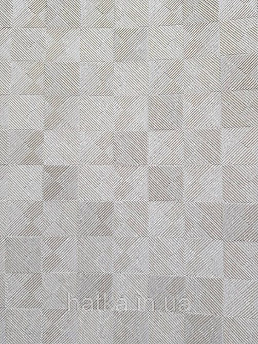 Шпалери метрові вінілові на флізелін AdaWall Beta метрові однотонні під тканину під льон білий з сірим Київ - фото 1