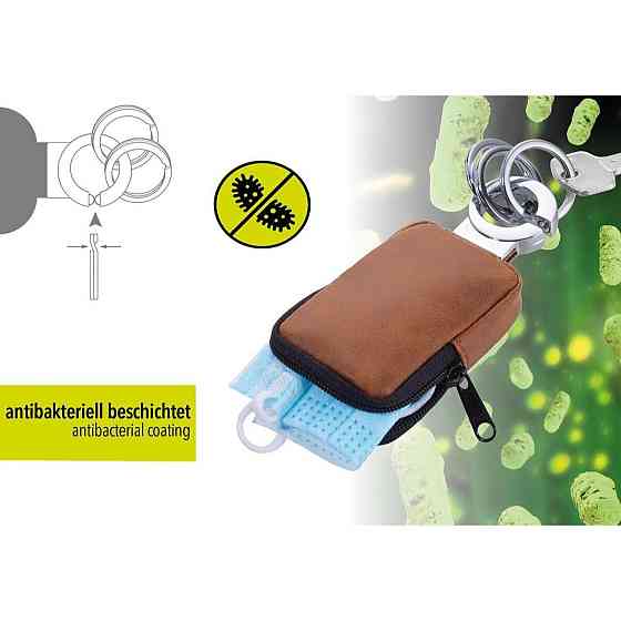 Брелок для ключів Troika Key-Click Valet з антибактеріальним покриттям Вінниця