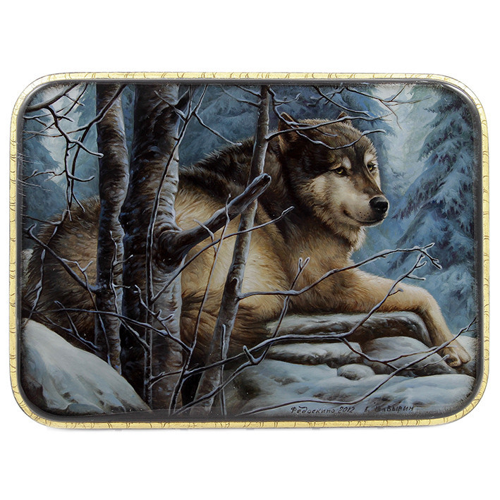 Лакова мініатюра скринька з дерева Федоскине Київ - фото 1