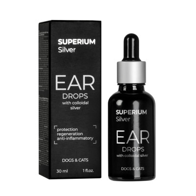 Капли для животных Superium Сильвер ушные с коллоидным серебром для кошек и собак 30 мл (9105) Винница - изображение 1