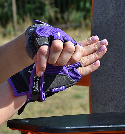 Рукавички для фітнесу Power System PS-2570 Woman’s Power жіночі Purple M Каменское - изображение 7