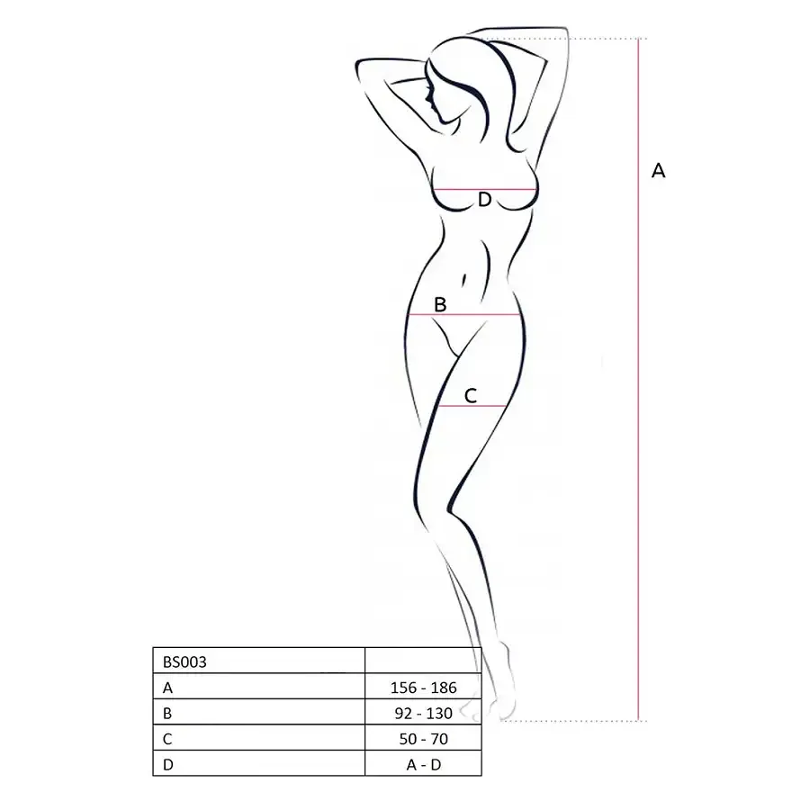 Бодістокінг Passion BS003 white, комбінезон, дрібна сіточка Львів - фото 4