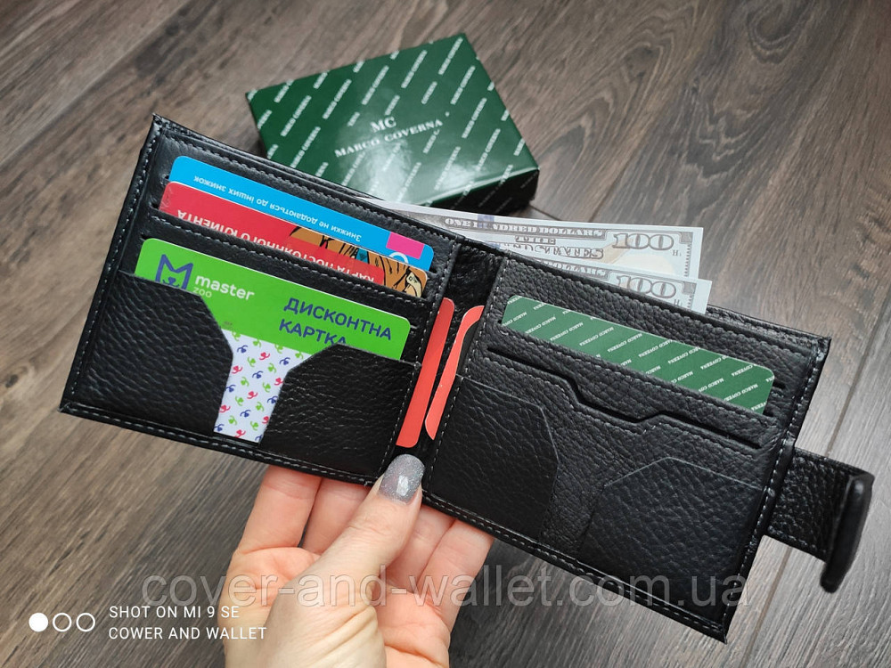 Стильный мужской кошелек для купюр и карточек на магнитах Marco Coverna MC 616 Киев - изображение 5