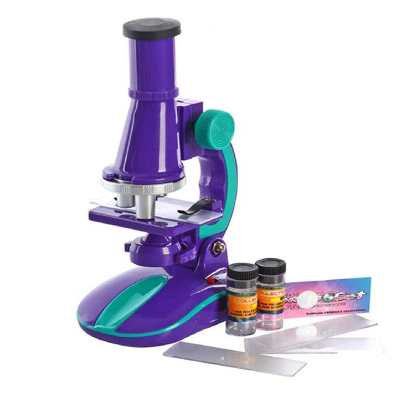 Детский микроскоп SK 0006(Violet) свет, 19,5 см, 2 пробирки, стекло Винница - изображение 2