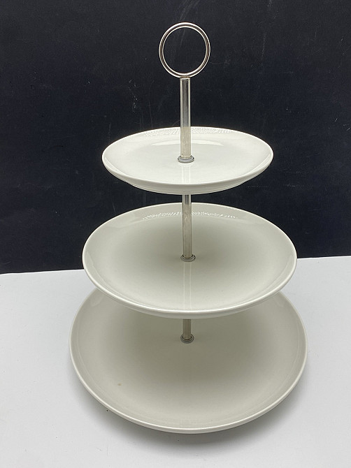 Тортівниця трьохярусна порцелянова 25844 Луцьк - фото 1