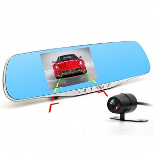 Дзеркало відеореєстратор з камерою заднього виду L 706 Vehicle Blackbox DVR Full HD Вінниця - фото 1
