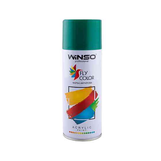 Краска акриловая Winso Spray 450мл зеленый (OPAL GREEN/RAL6026) Киев