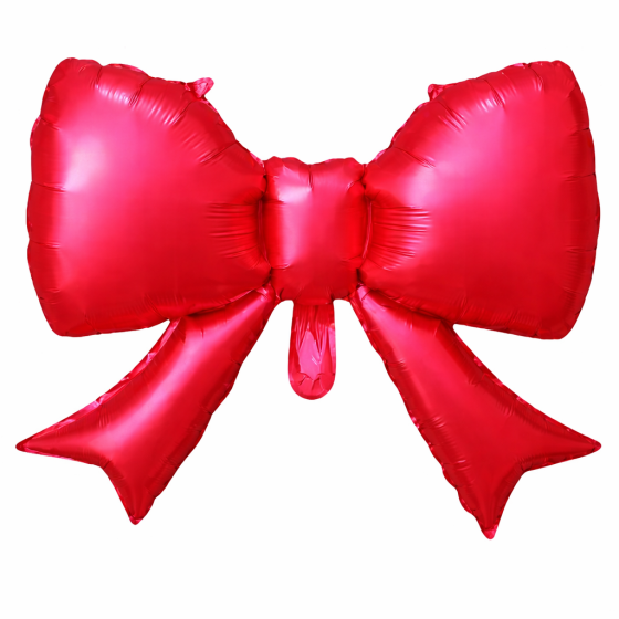 Бантик красный 45×55 см фольгированная воздушный шарик для декора Киев
