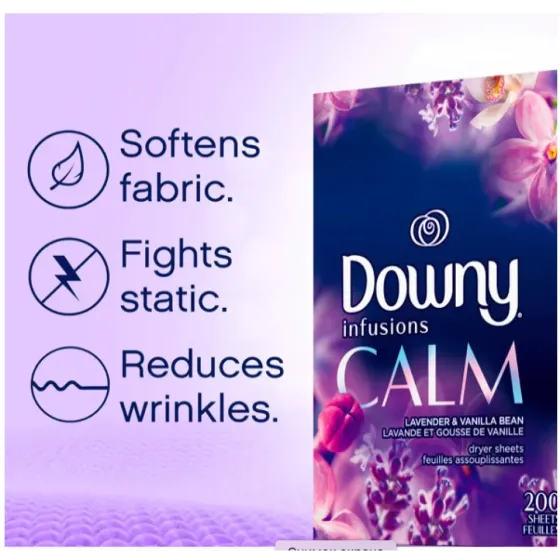 Серветки для сушильної машини Downy Infusions Dryer Sheets Laundry Fabric Softener, Calm Scent, Lave Львів