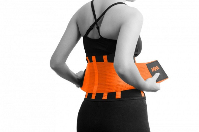 Пояс компрессійний MadMax MFA-277 Slimming belt Black/neon orange M Кам'янське - фото 1