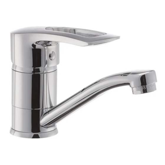 Смеситель для умывальника Haiba Hansberg 004 с изливом 15 см (HB0191) Харьков