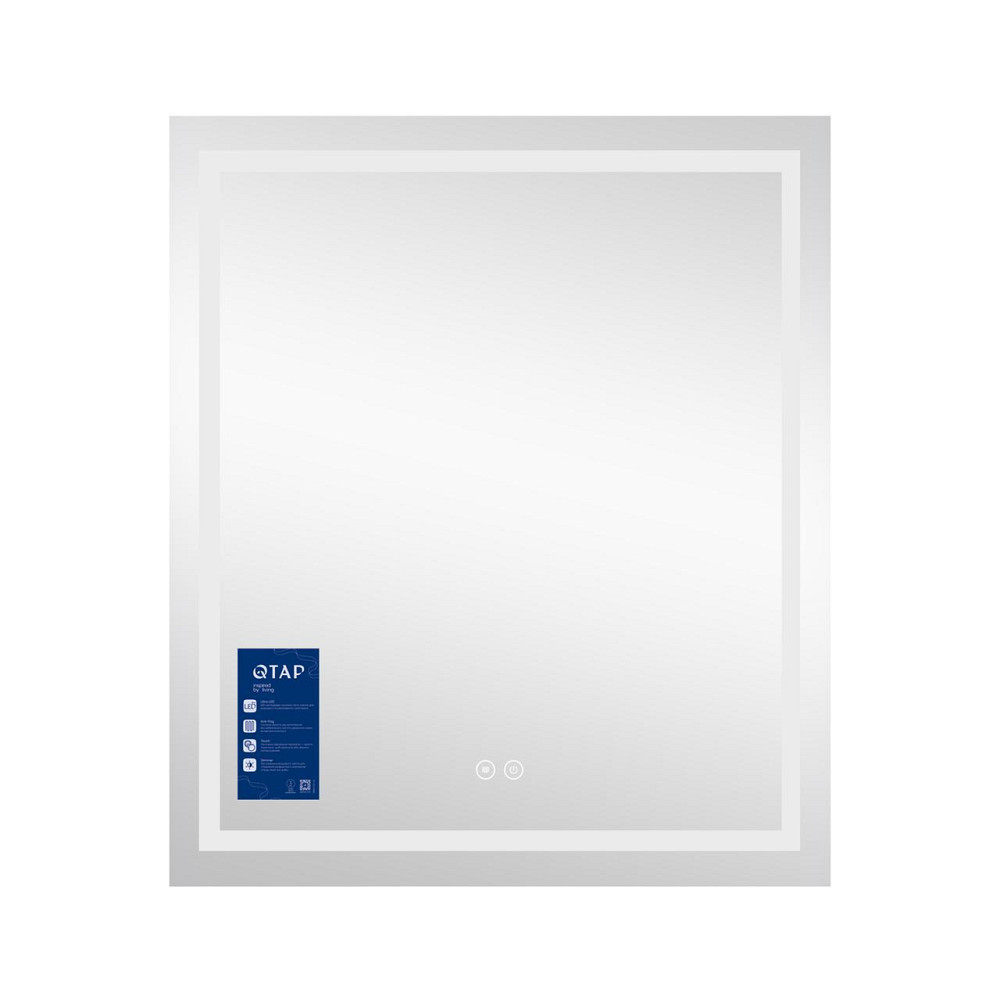 Зеркало Qtap Mideya (MI1) 700х800 с LED-подсветкой Touch, с антизапотеванием, диммером QT2078DCF7080W Киев - изображение 3