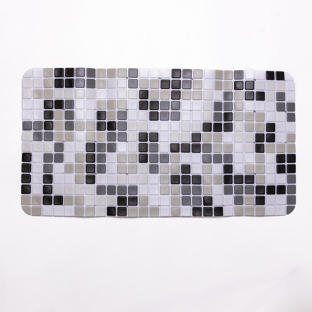 Антиковзкий килимок на присосках для ванни та душу 65×35 (см) силіконовий Сірий HP-42-47G Коломия - фото 1