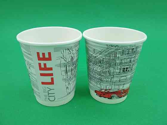 Стакан картонний 2х шаровий 250мл " малюнок (25 шт) Харків