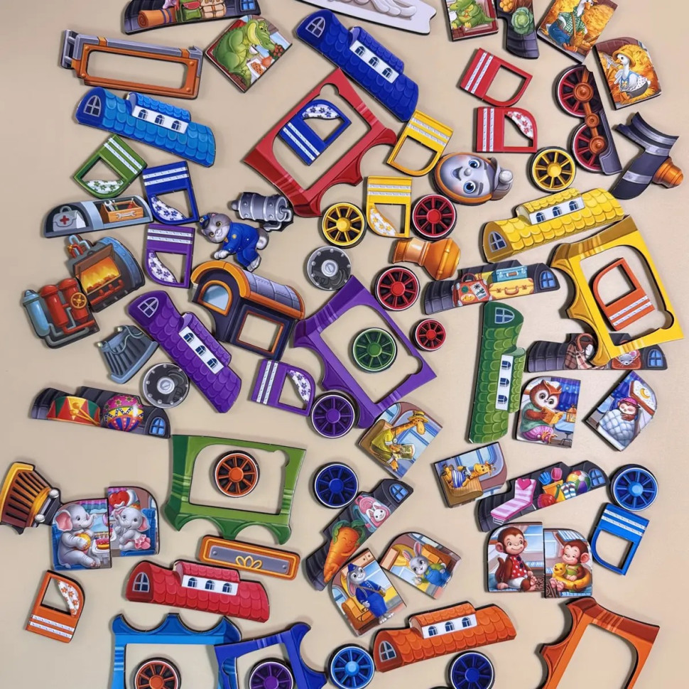 Дерев'яний дитячий сортер "Потяг великий" (ПСД296) PSD296 Вінниця - фото 5