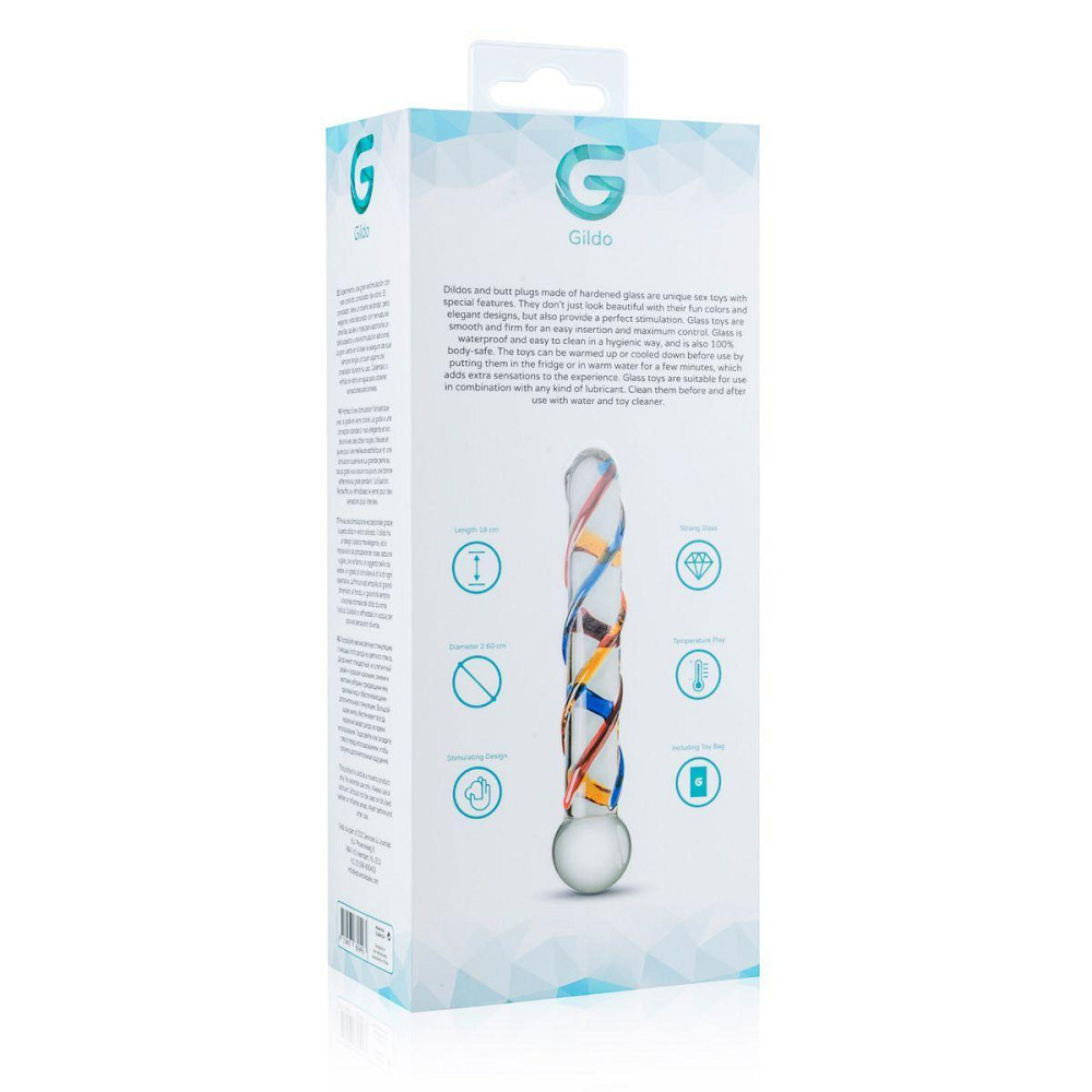 Скляний дилдо Gildo Glass Dildo No. 10 Sex Aura Київ - фото 4