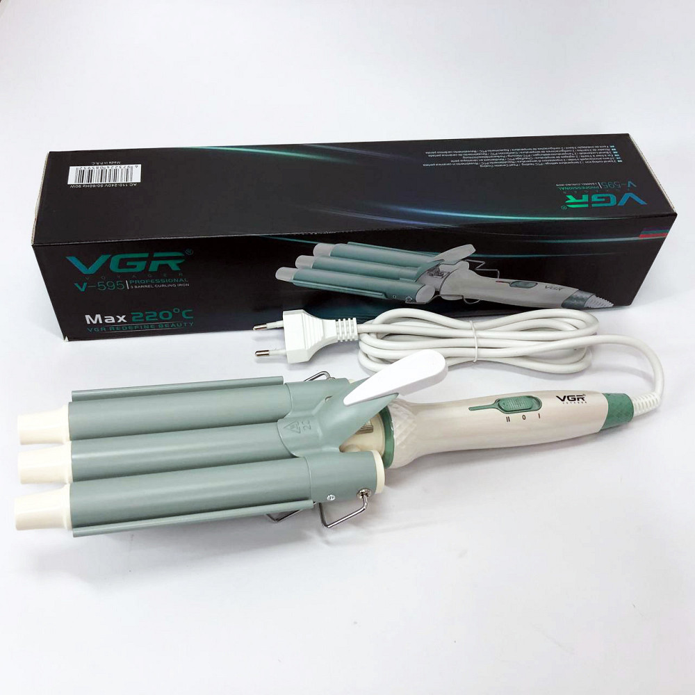 Плойки для об'єму волосся VGR, Професійна плойка для завивки волосся Щипці завивки і об'єму LJ-58 Івано-Франківськ - фото 1
