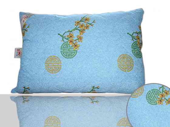 Ecotton Подушка Ecotton 60х60 см антиалергенна натуральний чохол блакитний 50-0012 Blue Коломия