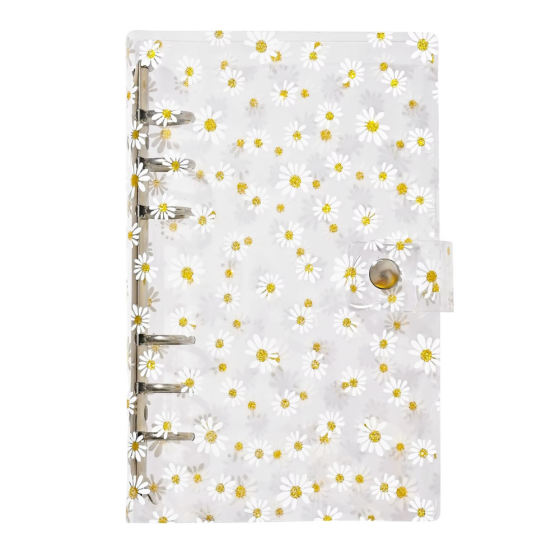 Блокнот-планер для финансов формат А6,планер бюджета и хранения денег,органайзер прозрачный с ромашками Каменец-Подольский