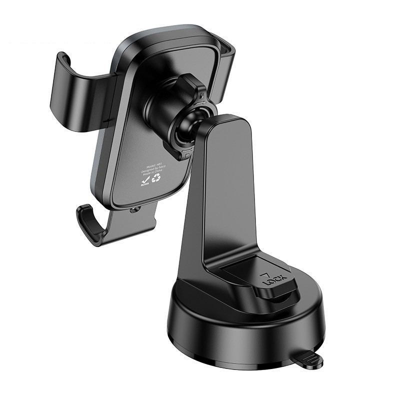 Автотримач для телефона HOCO H81 Vista Gravity Car holder (center console) Black Metal Gray Одеса - фото 5