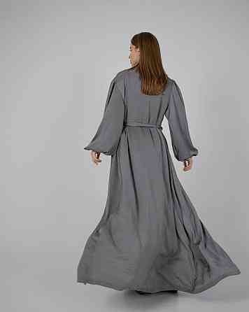 Жіночий костюм-трійка "Diana" із шліфованого льону Сірий S/M Харків