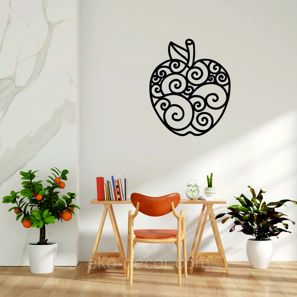 Декоративное настенное Панно «Яблоко» Декор на стену 110*92 см, Черный Киев - изображение 10