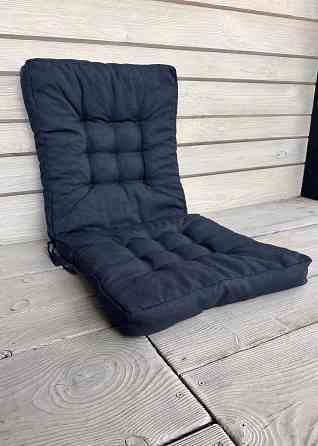 Подушка для стільців (50x120х8 см) подвійна Decorator Sawana колір темно-синій 84-143 Київ