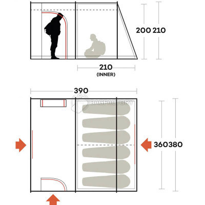 Намет Ferrino Fenix 6 Petrol (929601) Вінниця - фото 5
