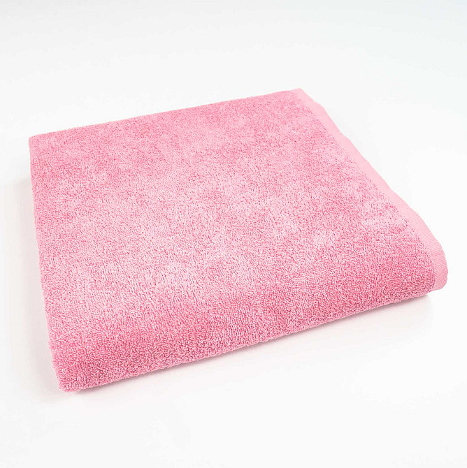 Набор махровых полотенец 3шт GM Textile 40х70см, 50х90см, 70х140см 400г/м2 (Розовый) Сумы - изображение 3