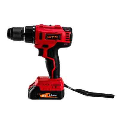 Шуруповерт GTM DSI18/60BL з ударом, 18V, 60Нм, 2x2Ah (DSI18/60BL) Вінниця