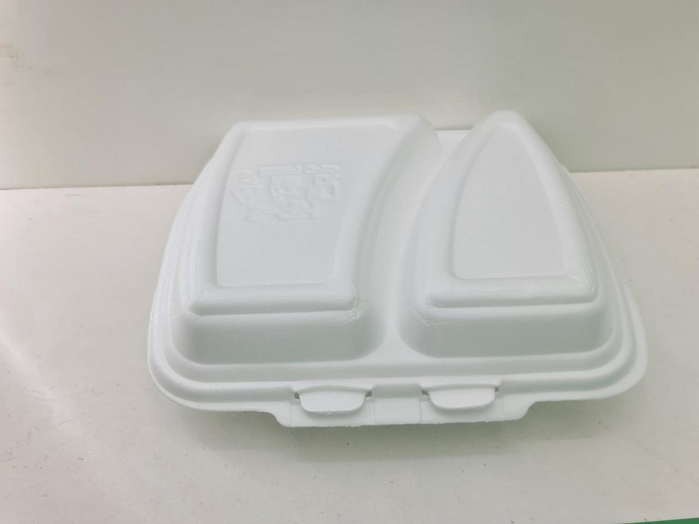 Ланчбокс зі спіненого полістиролу з кришкою (250*210*70) білий HP-2 (125 шт.) Харків - фото 2