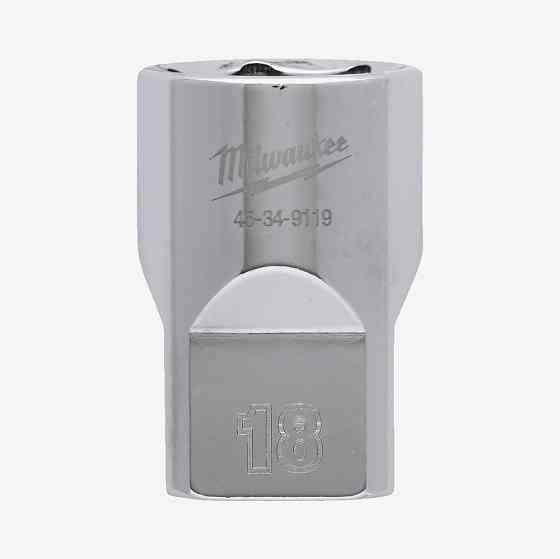 Головка хромированная метрическая 1/2'' MILWAUKEE, 18мм Одесса