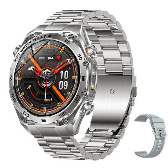 Умные смарт часы Smart Flash Steel Silver (2 ремешка) Киев