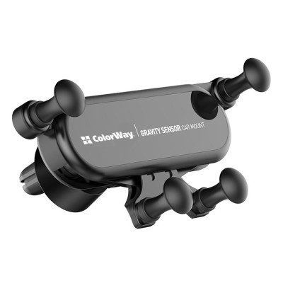 Універсальний автотримач ColorWay Gravity Sensor Holder Black (CW-CHG11-BK) Вінниця - фото 9