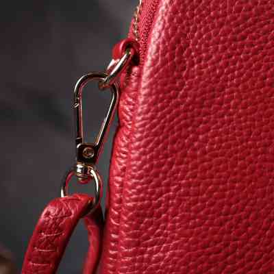 Сумка Vintage Из мягкой натуральной кожи Красная (22340) Винница