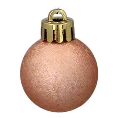 Ялинкова іграшка Chomik пластикові кульки компл. 24 шт, 3см, рожево-пудрові (5900779877153_3) Вінниця