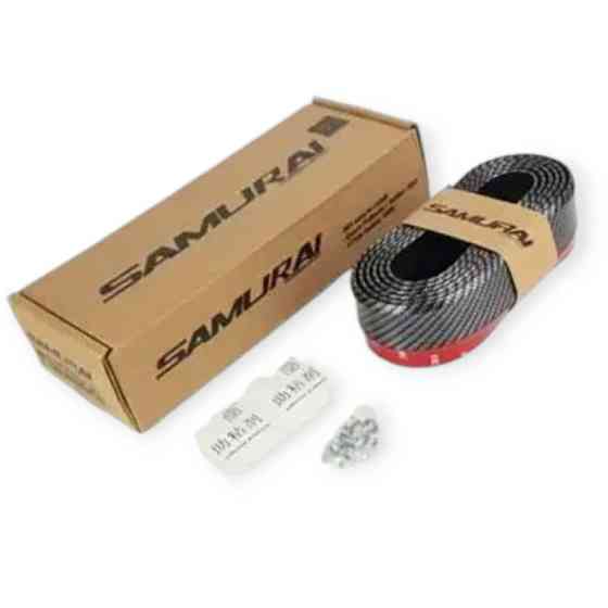 Молдинг бампера "спідниця" 250х5 см 3м скотч карбон Samurai Мукачево