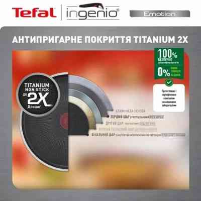 Набор сковородок Tefal Ingenio Emotion 3 предмети (L897S374) Винница