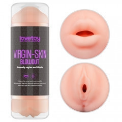 Мастурбатор - Virgin-Skin Blowout Stroker Vagina and Mouth Sex Aura Київ - фото 2