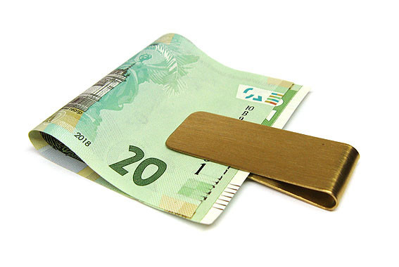 Зажим для банкнот золотистый Киев - изображение 1