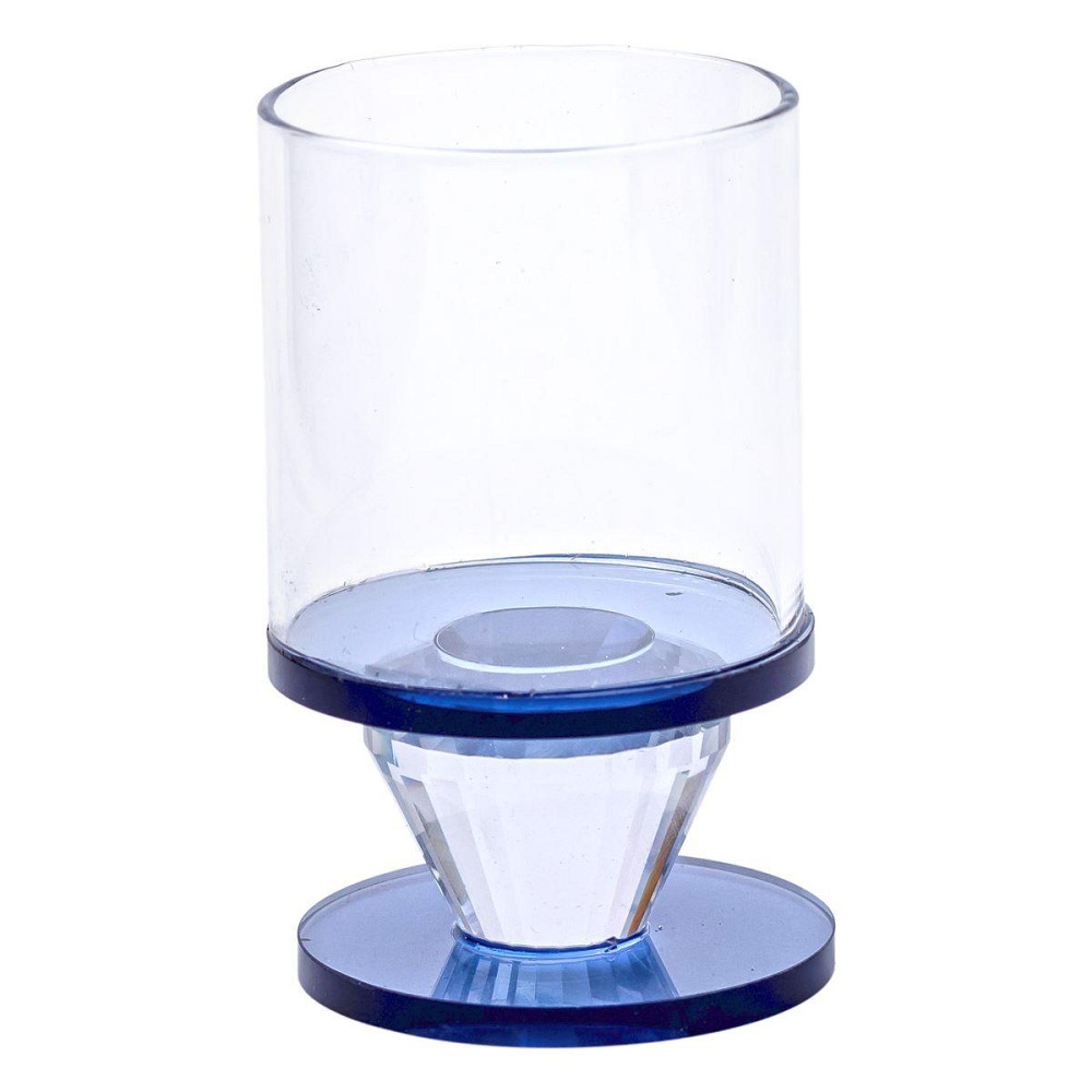 Підсвічник скляний 6×10 см на одну свічку підсвічник келих на ніжці декоративний Сірий HP-4-19S Київ - фото 2