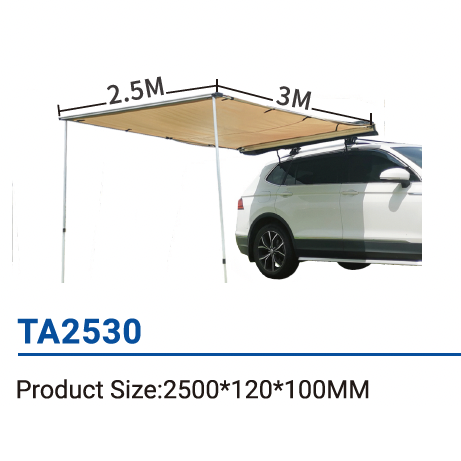 Боковая автомобильная маркиза (тент) TA2530, размер 250x300 см Дніпро