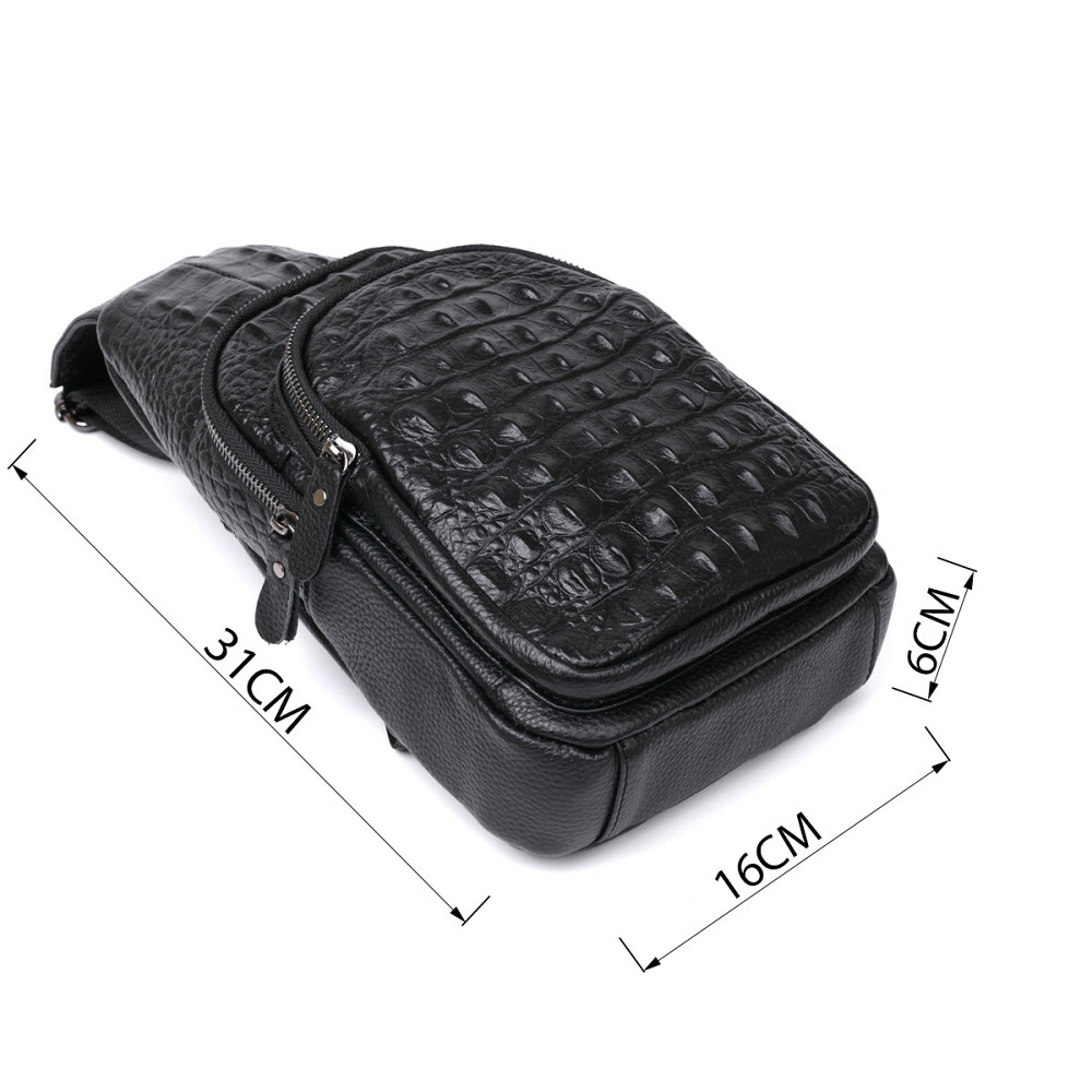 Современная кожаная мужская сумка через плечо Vintage 20674 Черный Киев - изображение 3