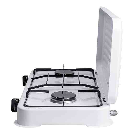 Настольная газовая плита на 2 конфорки мини газовая плита для баллонного газа Белая Sokany SK-6002 Киев