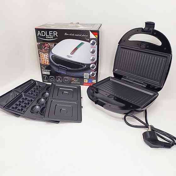 Многофункциональная вафельница со сменными пластинами, Электрический гриль барбекю кухонный JM-32 Львов