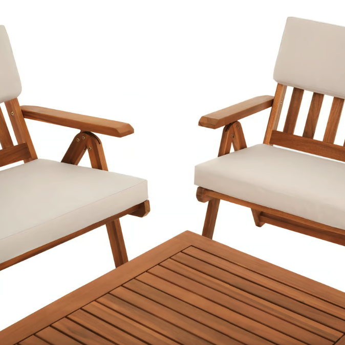 Комплект садових меблів Di Volio Lusiano складаний бежевий Київ - фото 5